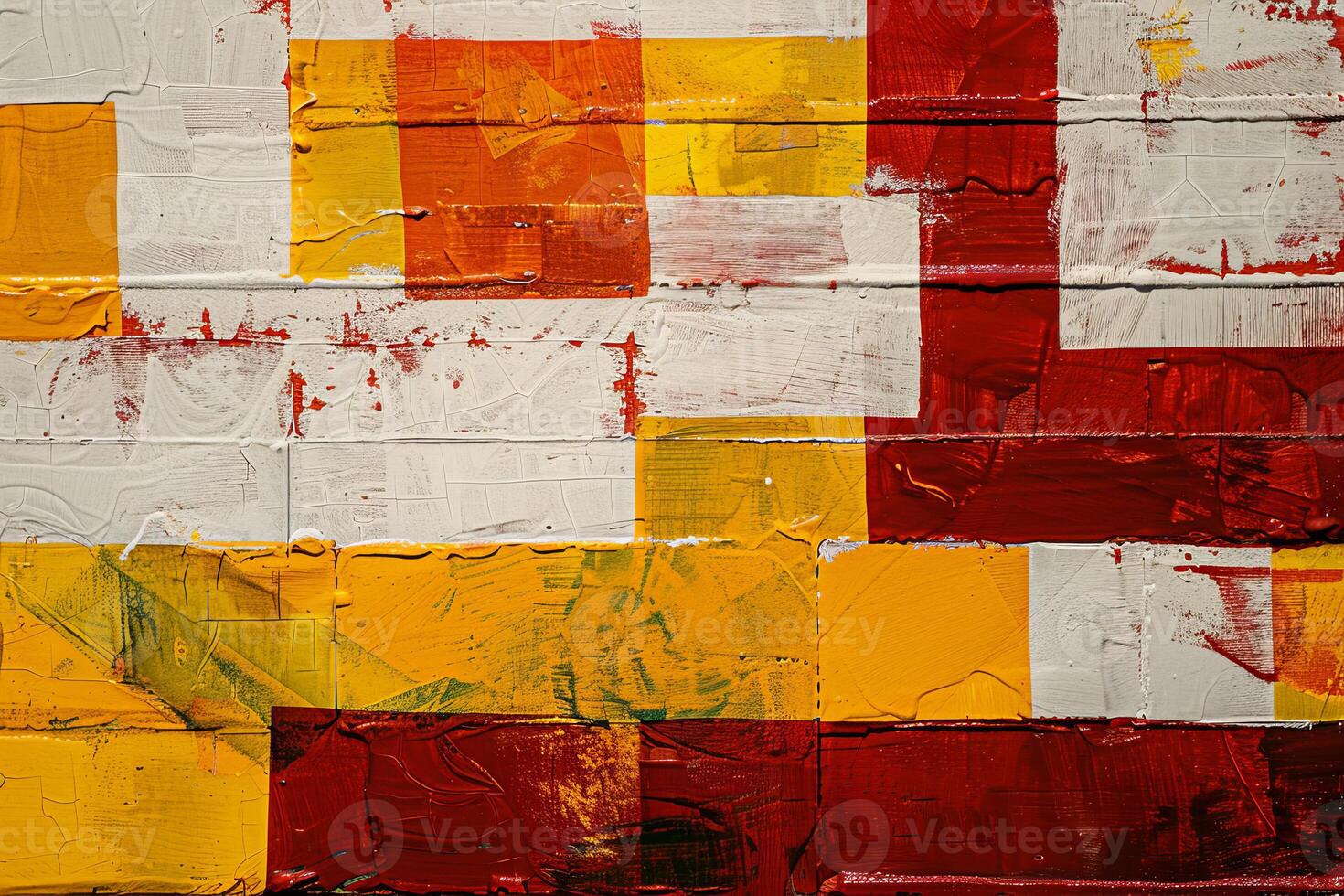 Dynamic arrangement of red, yellow, and white hues creates an energetic abstract background perfect for artistic projects and designs photo