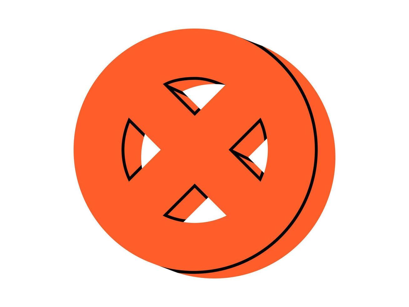 Hand drawn cute cartoon illustration prohibition sign. Flat forbidden warning message in doodle. Negative reaction. Social media icon or sticker. Caution cross symbol. Access denied. Isolated. vector