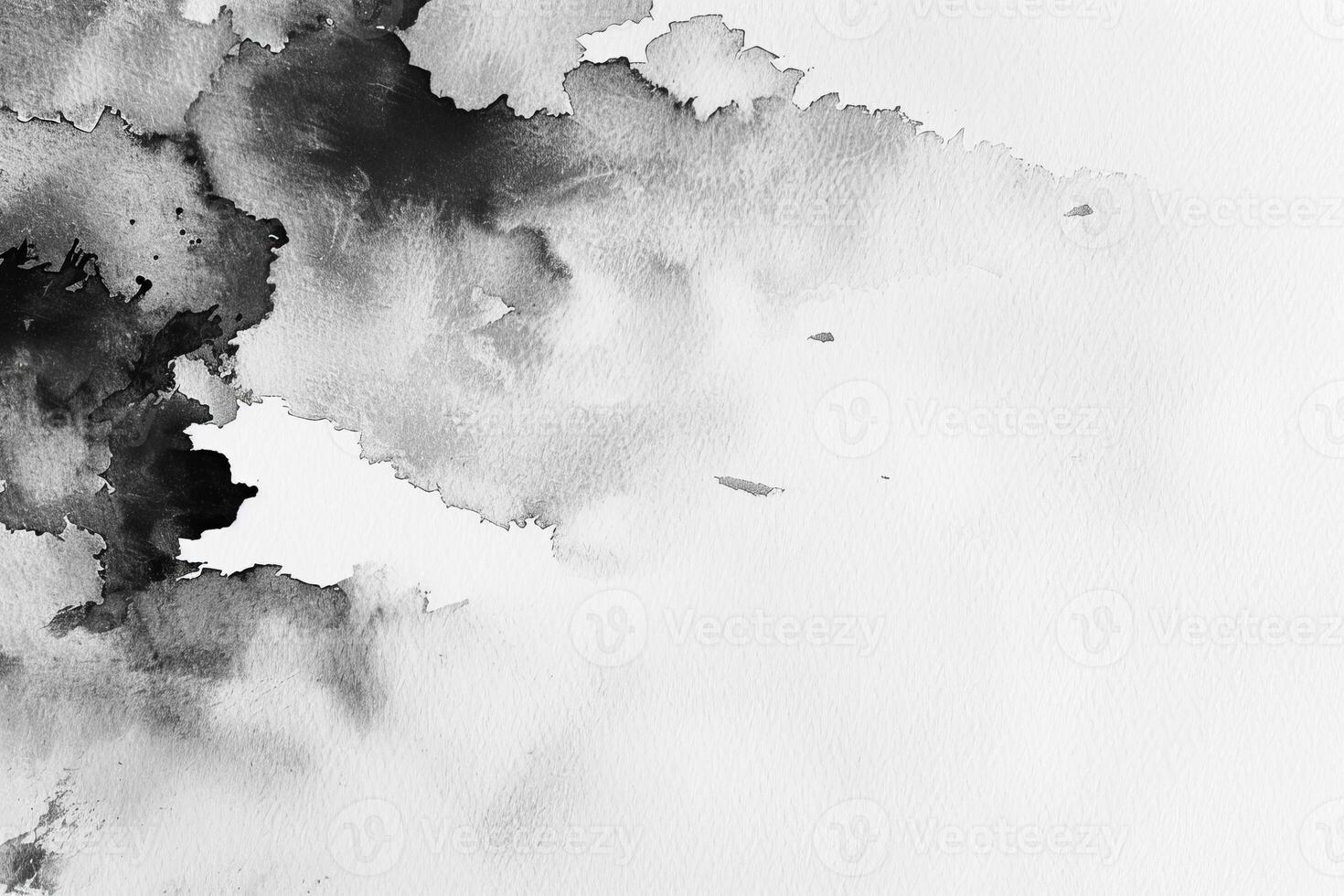 Plain white watercolor paper showcases subtle textures, providing a perfect backdrop for artistic expression or design purposes photo