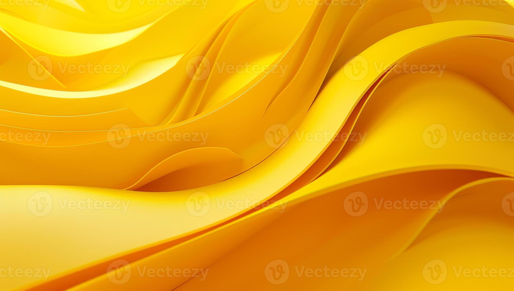 Colorful yellow abstraction features smooth, flowing shapes and gentle curves, creating a bright and energetic atmosphere that captivates the eye photo