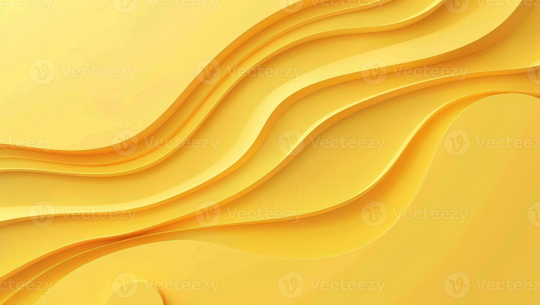 Curved waves of yellow paper undulate gracefully, forming a lively composition that inspires creativity and warmth in design photo