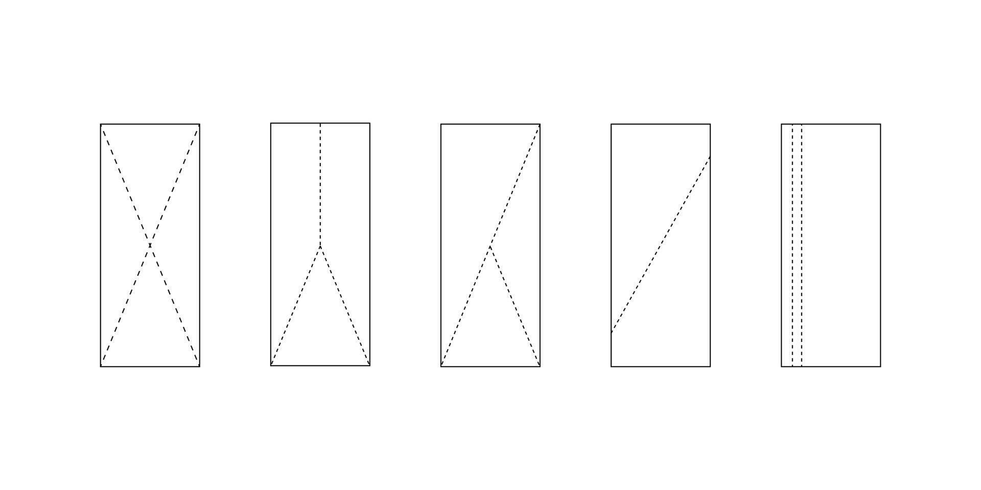 Diagram Illustrating Different Types of Concrete Cylinder Compressive Test Yields. vector
