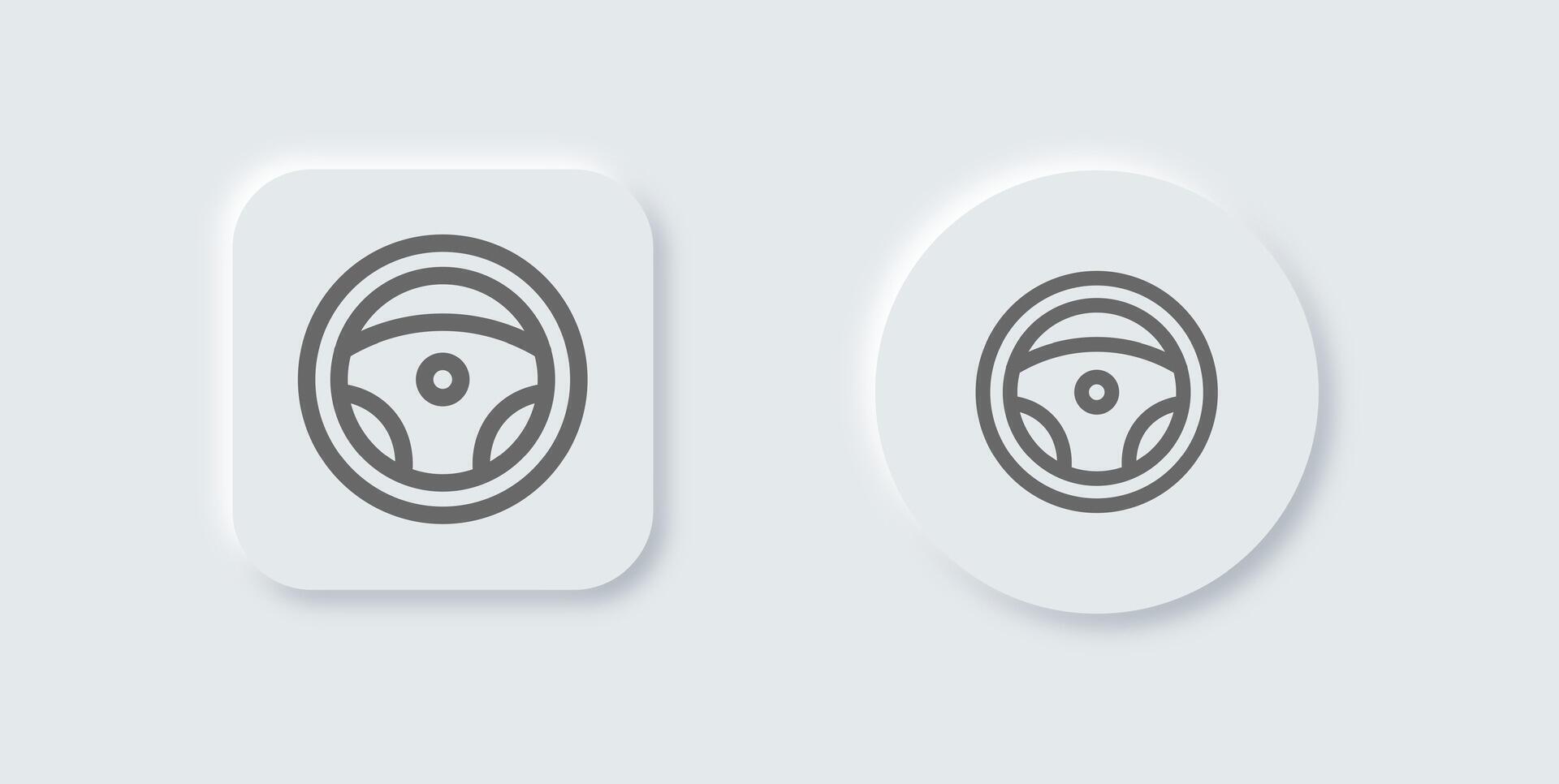 Two white buttons with a circular shape on them vector