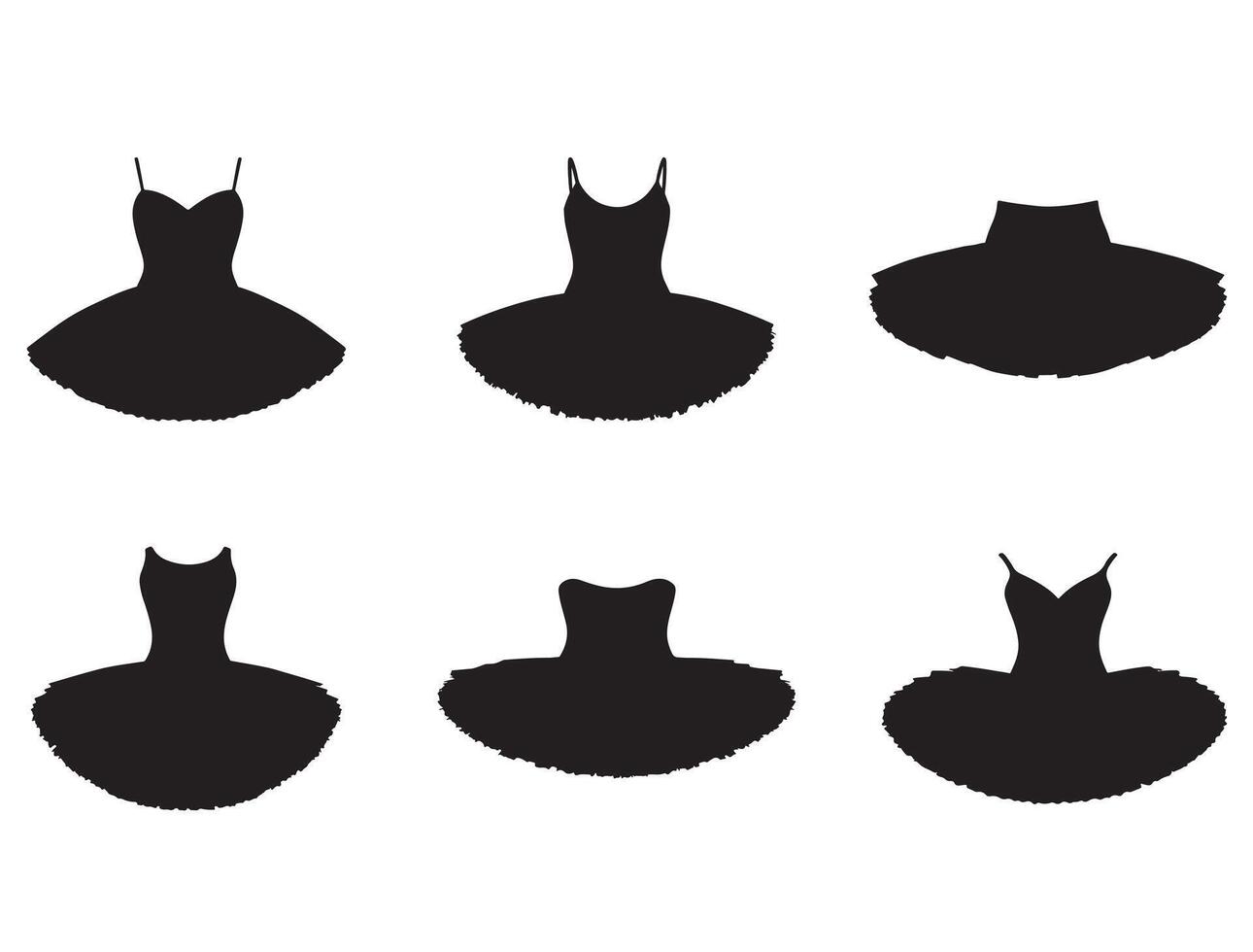 TUTU SILHOUETTE WHITE BACKGROUND vector