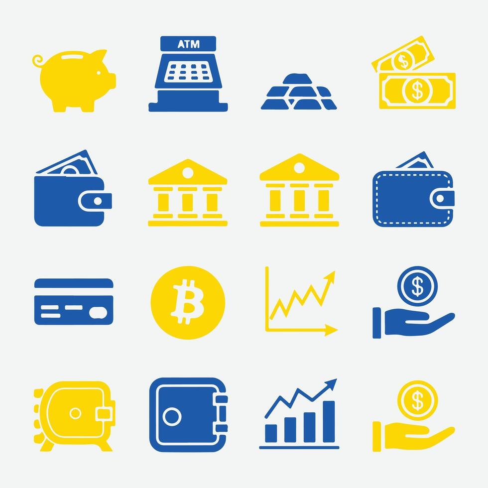 Professional Currency and Accounting Symbols for Branding and Design vector