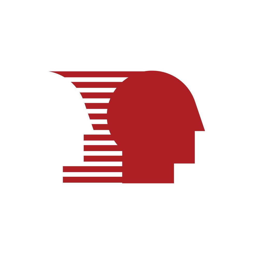 Man head movement logo vector