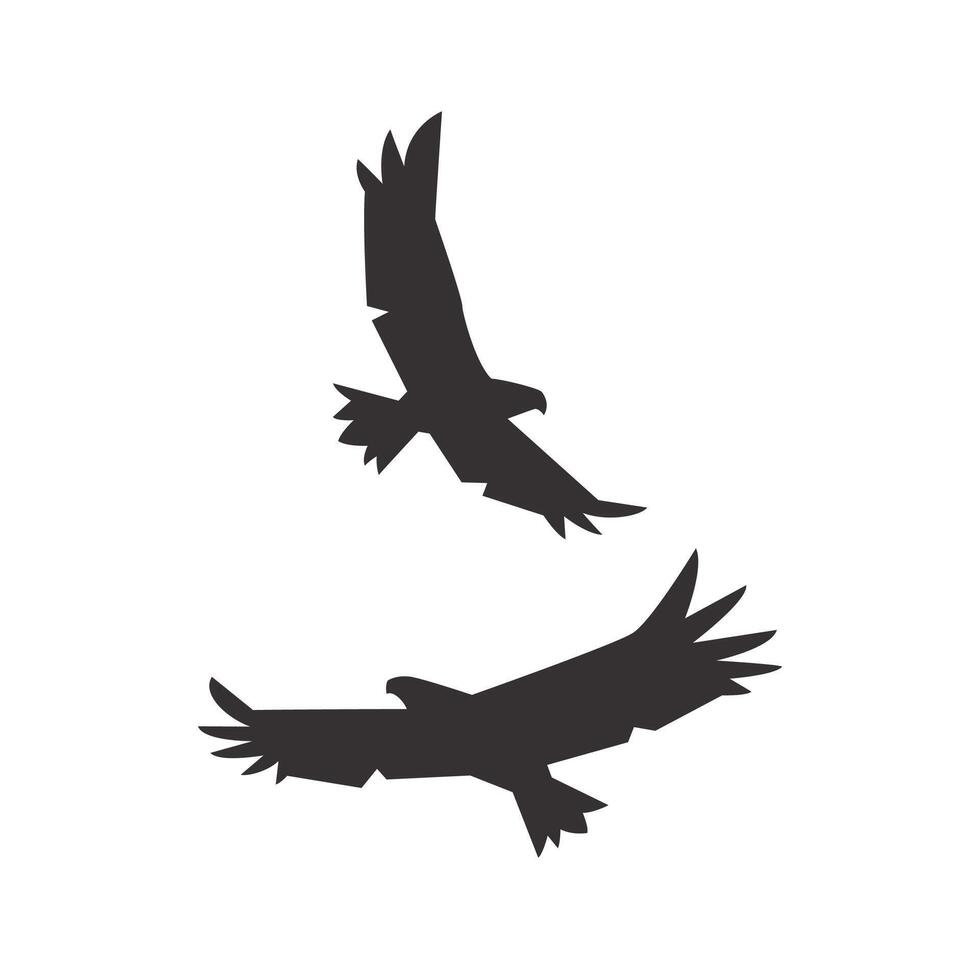 Flying Eagle Silhouette vector
