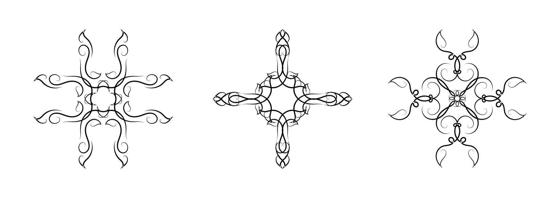 Borders Elements Set Collection on White Background vector