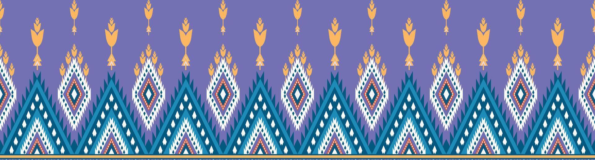 abstract ethnic art. seamless pattern in tribal, folk embroidery and mexican style. vector