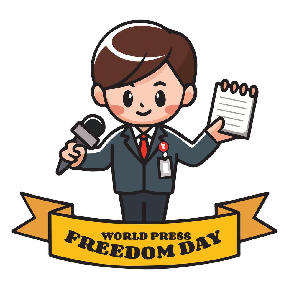 Freedom of the Press, World Press Freedom Day Concept vector
