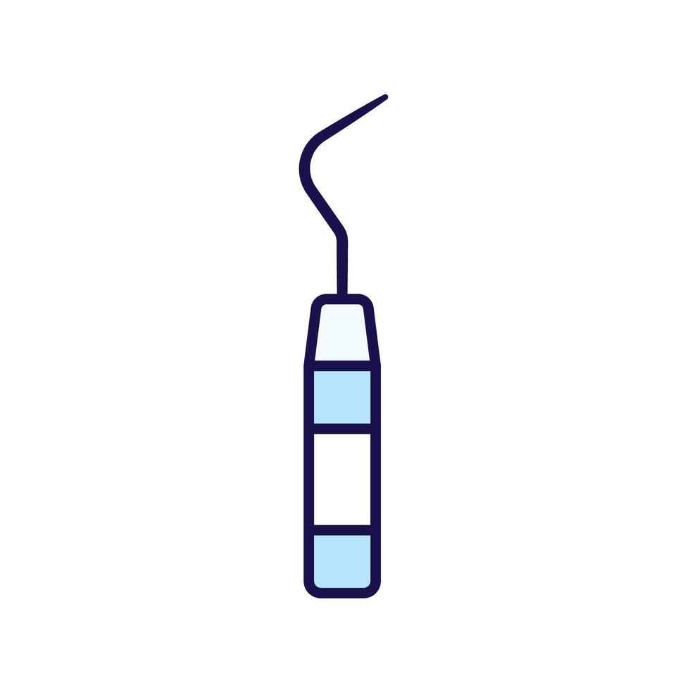 A minimalistic outline icon of a dental dental water flosser Ideal for medical, healthcare, and dentistry-related designs vector