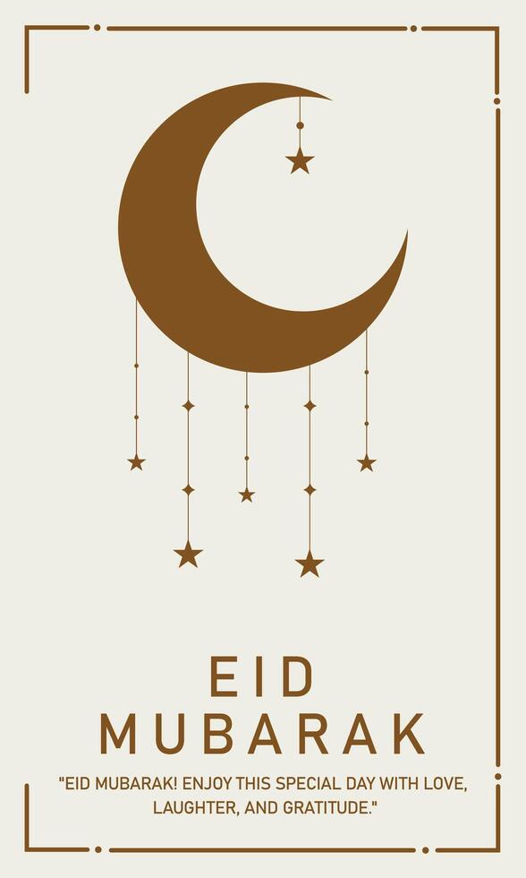 Eid Mubarak luxury Islamic background with decorative ornament, eid Mubarak social media post design template poster vector