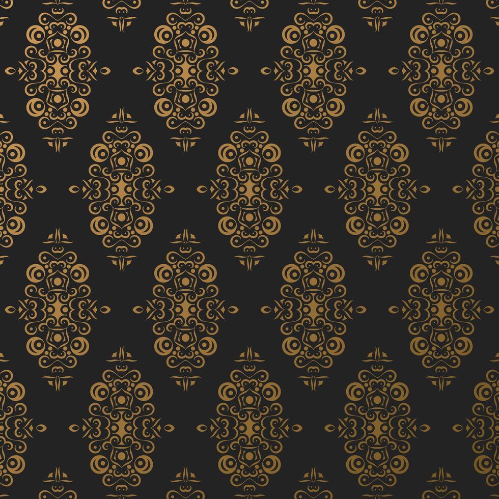 luxury dark decoration pattern background vector