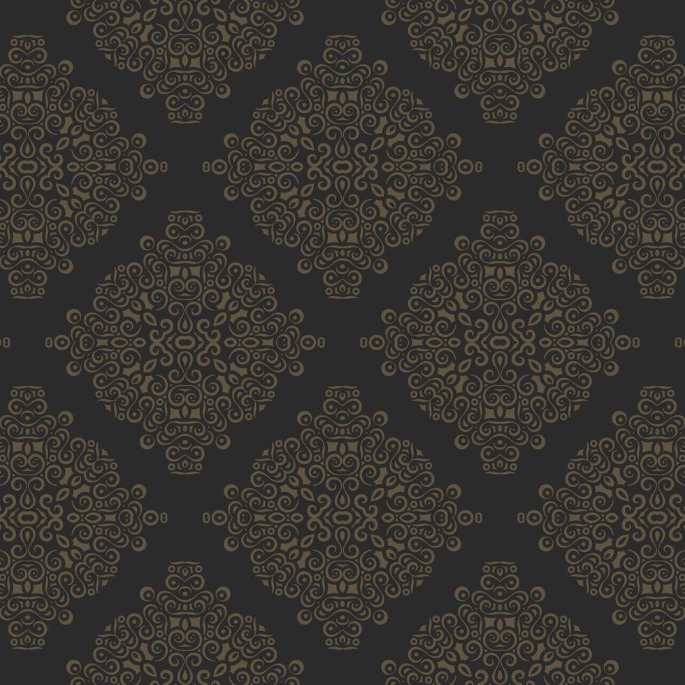 black decoration ornament pattern background vector