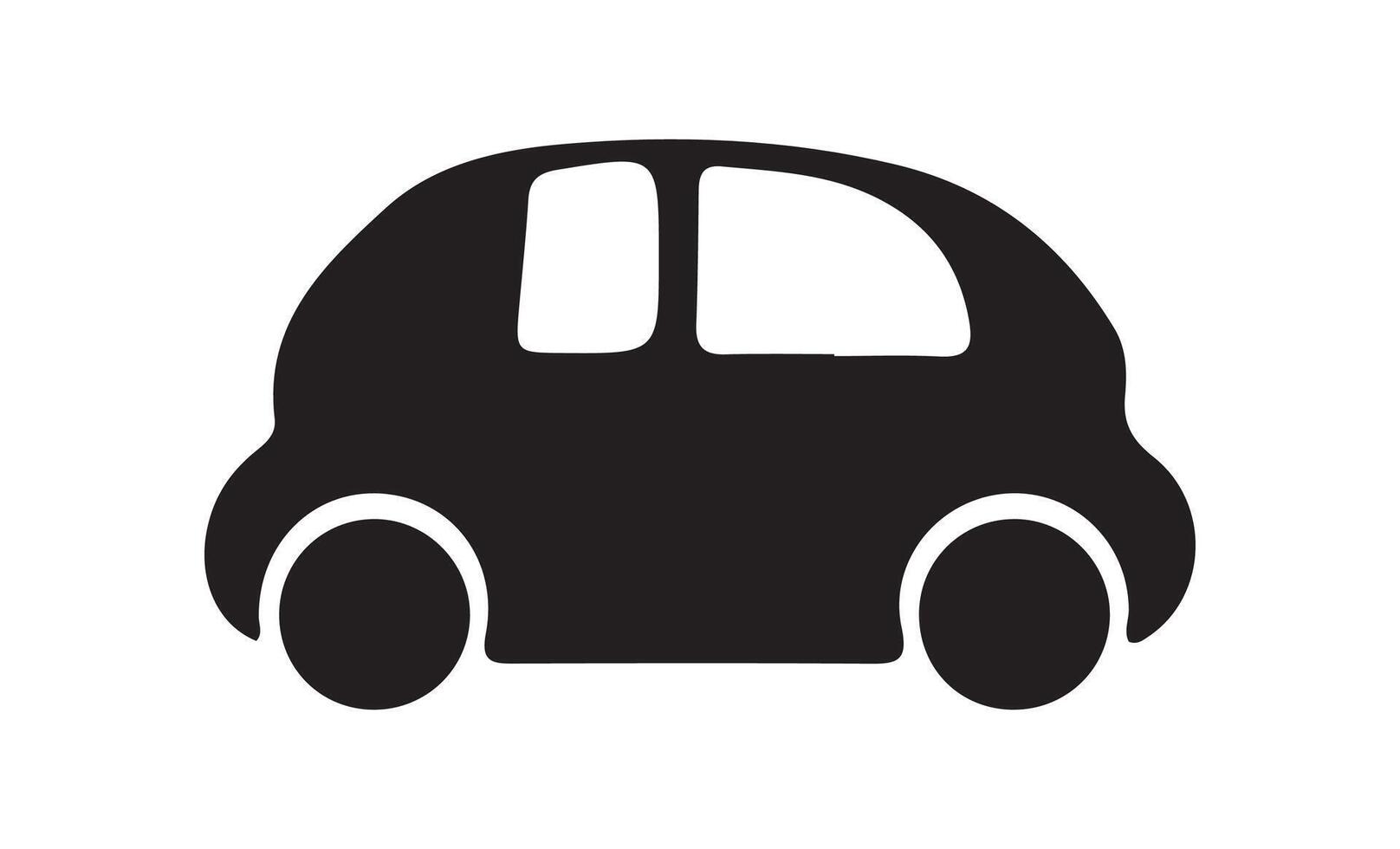 Car icon. Automobile From Various Sides, Monochrome symbol. vector