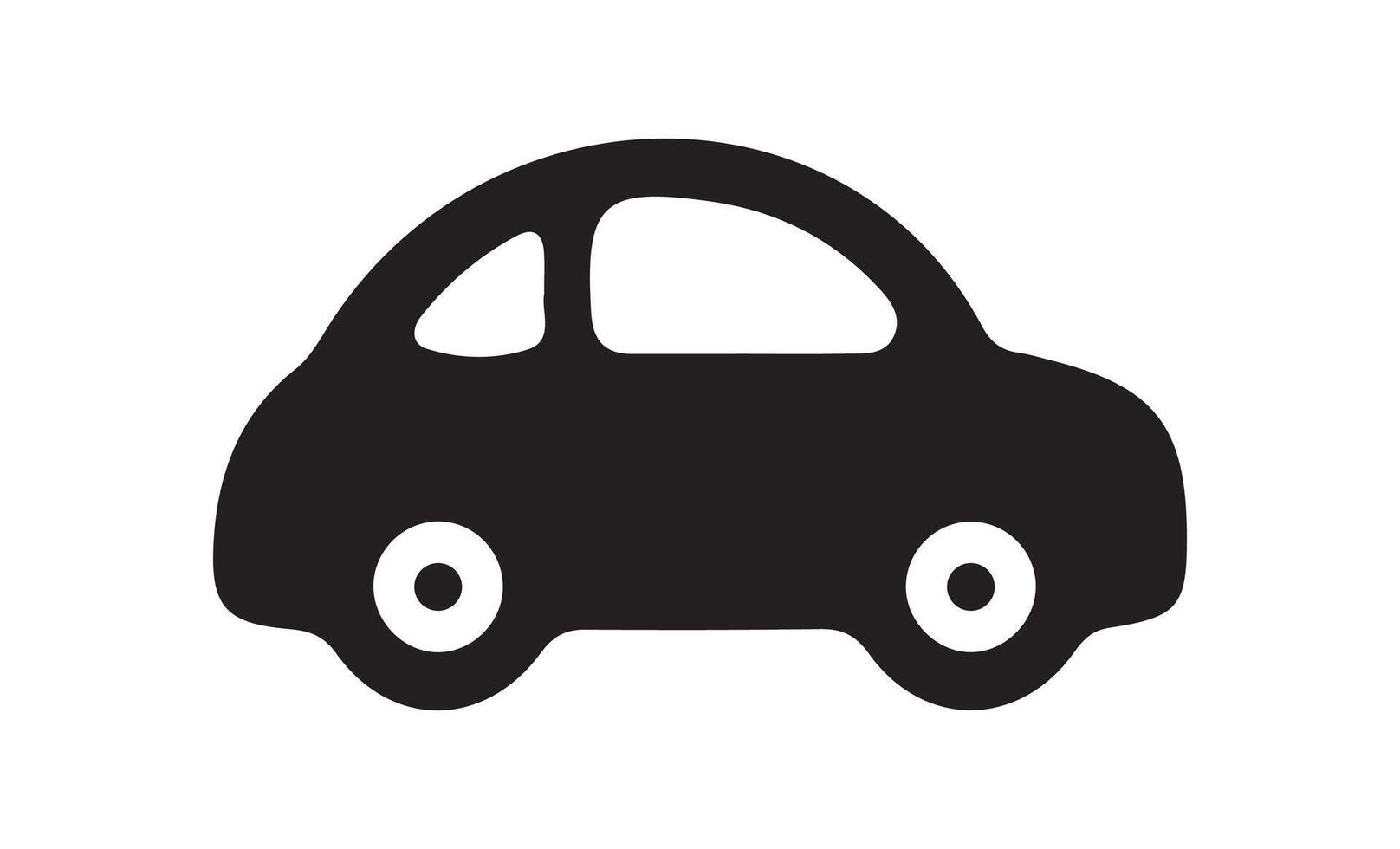 Automobile From Various Sides, Monochrome symbol. Side, Bottom, Top, Front View, car icon. vector