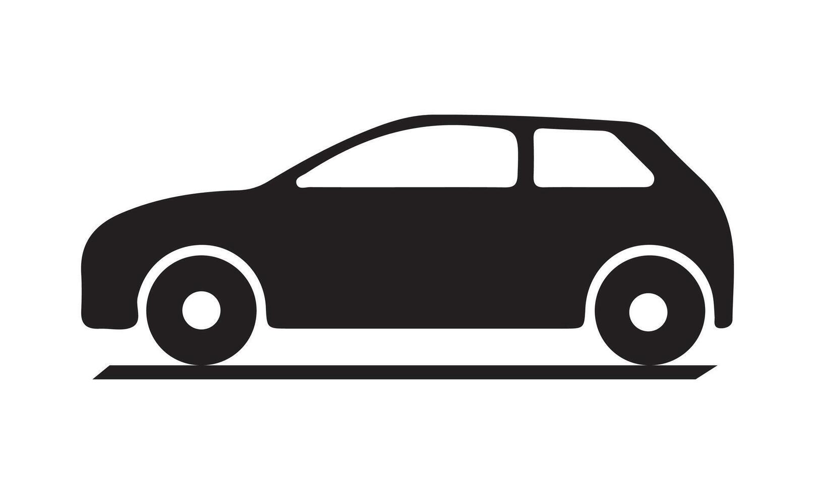 Car icon silhouette vector