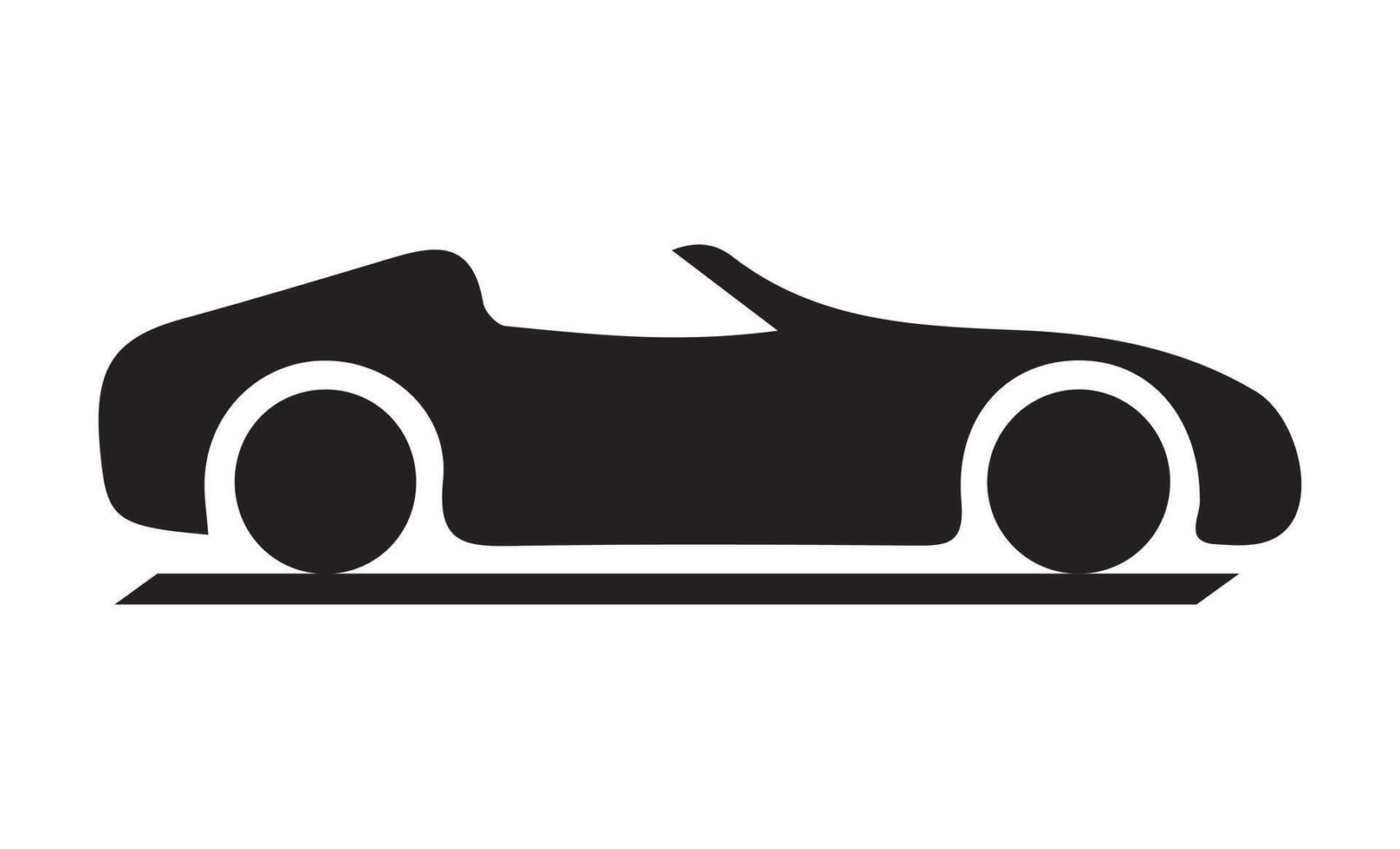 Sports race car icons. simple car icon vector