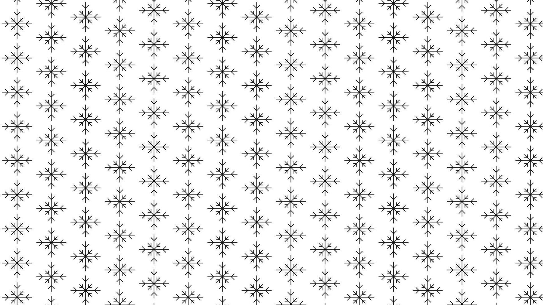 Seamless White Background With Black Snowflake Pattern For Winter Designs vector