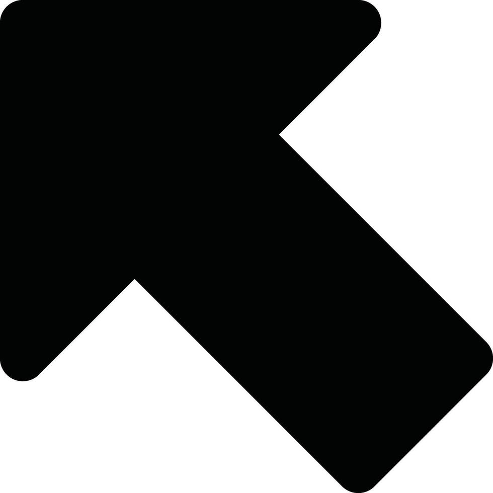 Black Arrow Pointing Upward on White Isolated Background, use for icon vector
