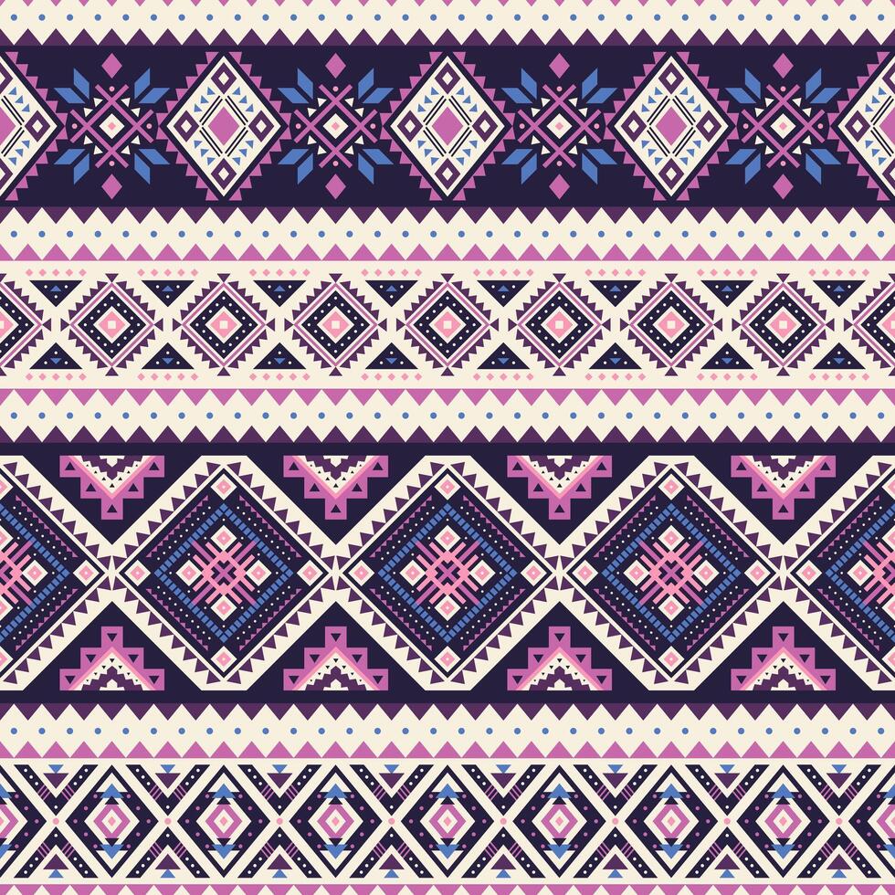 Tribal striped seamless pattern. Aztec geometric background for textile design, web design, making clothes, accessories, decorative paper, wrapping, envelopes, backpacks, etc. vector
