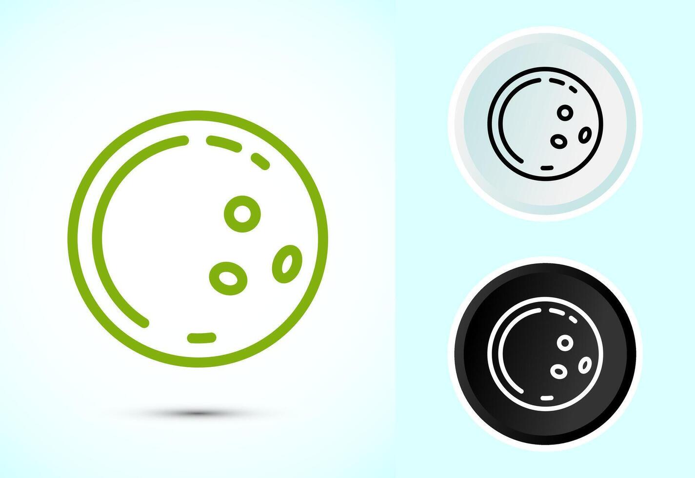 Coconut fruit icon design, Organic fruit icon sign for apps, Color black and white vector