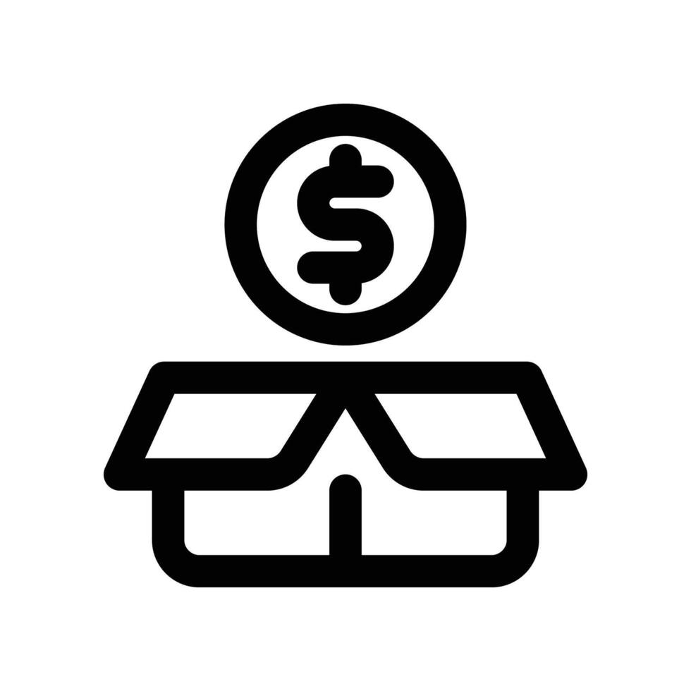 fundraising line icon vector
