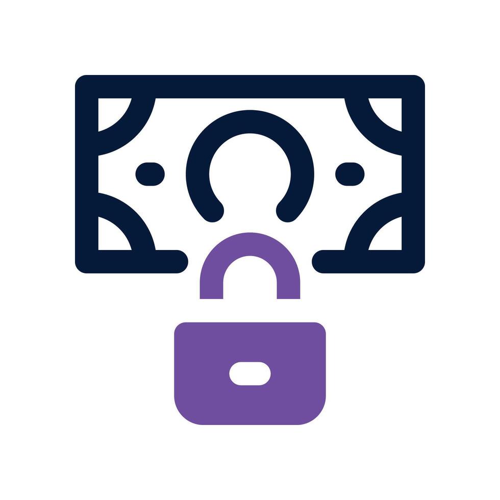 secure payment dual tone icon vector