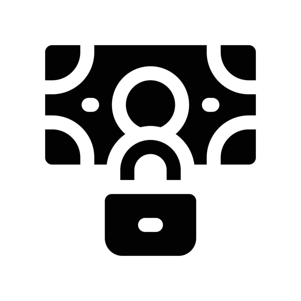 secure payment solid icon vector