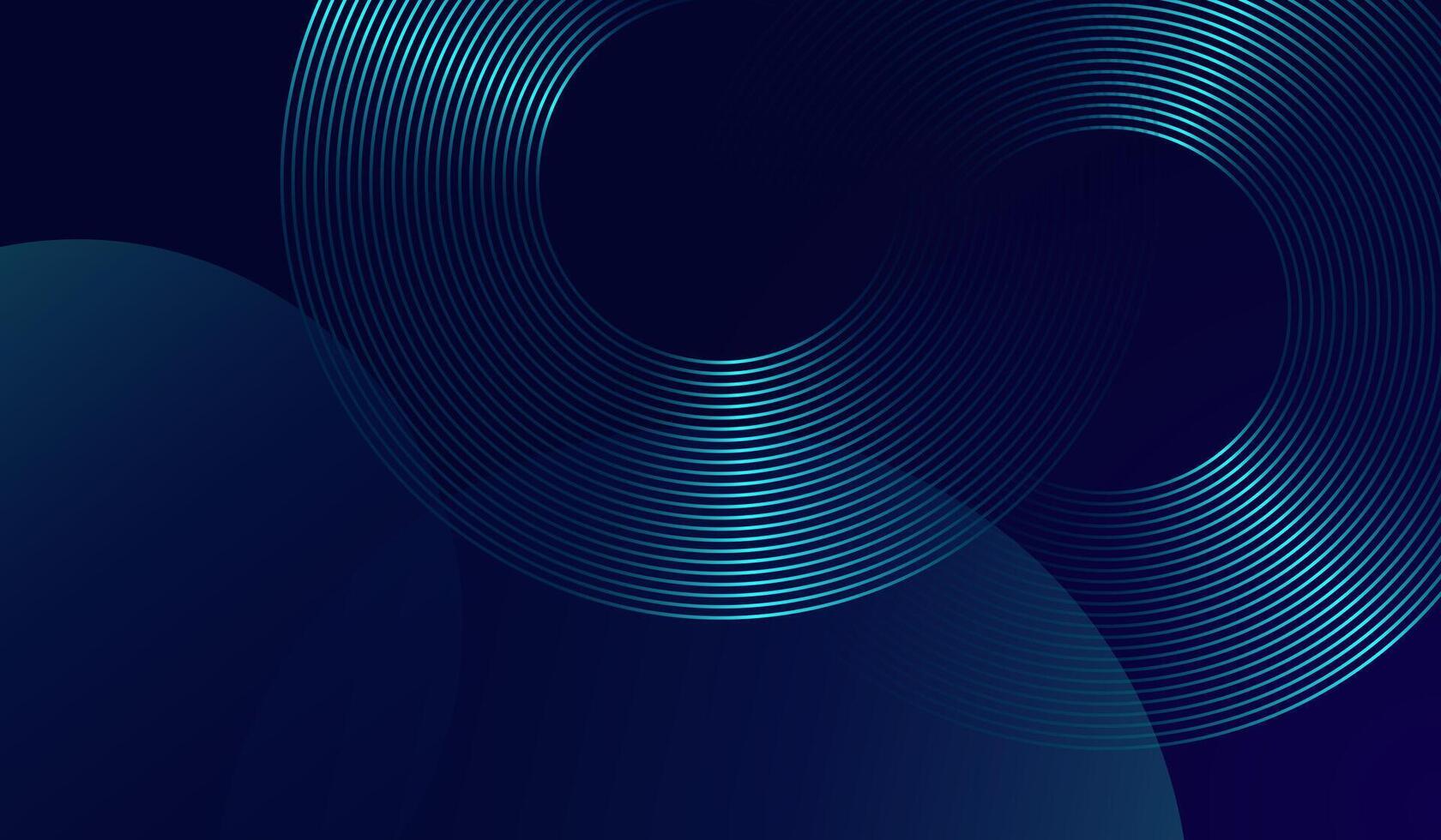 smooth gradient background with depth and motion. A Futuristic technology concepts , A futuristic abstract design featuring interlocking circular wave patterns in glowing blue tones vector