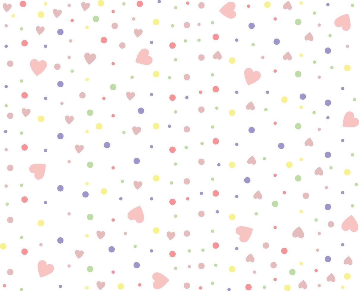 Colored hearts pattern, design for decoration, wrapping paper, print, fabric or textile, Valentines vector