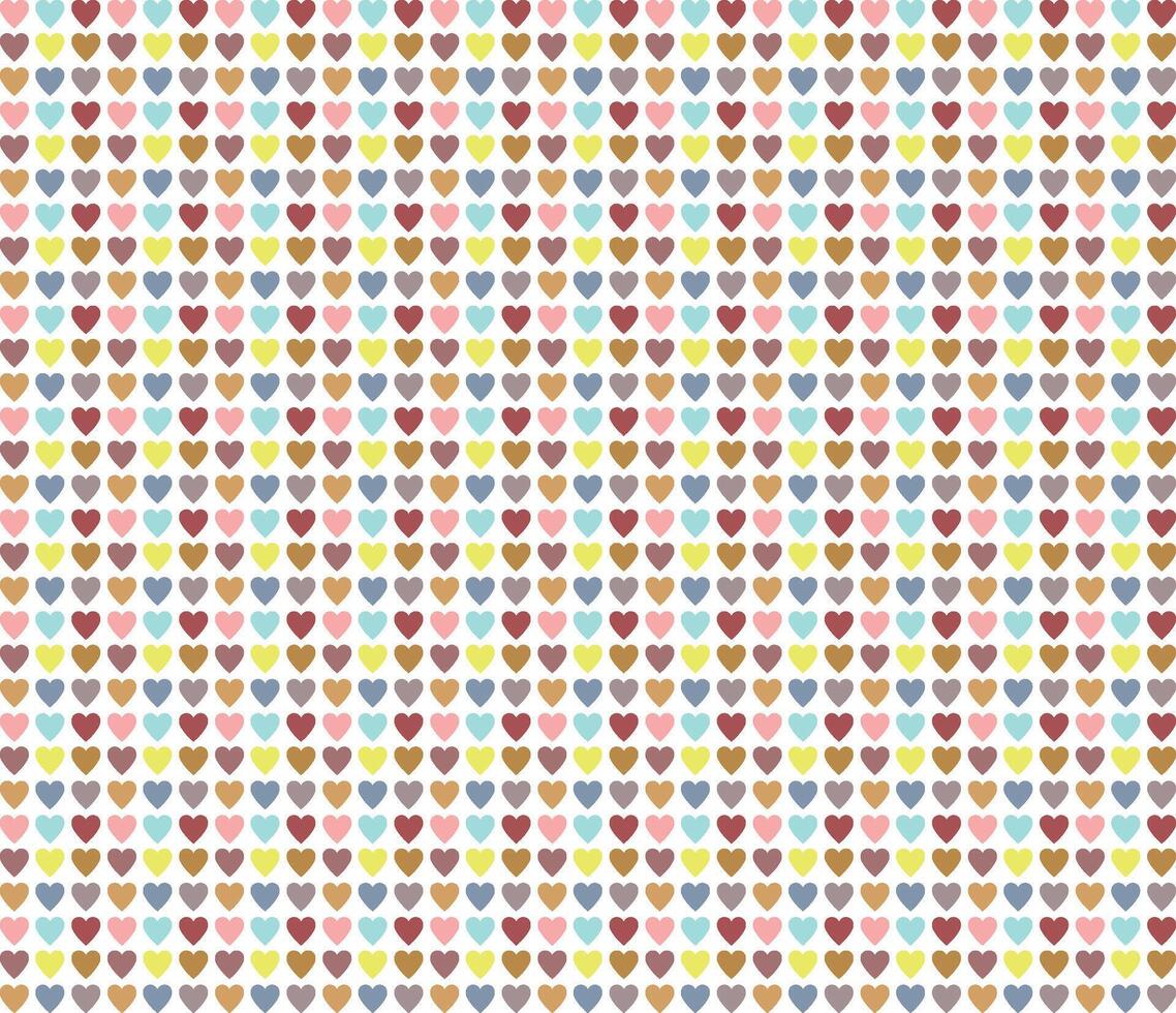 Valentine pattern with colored hearts, art, cute card, concept of love, romantic, design for decoration, wrapping paper, print, fabric, textile vector