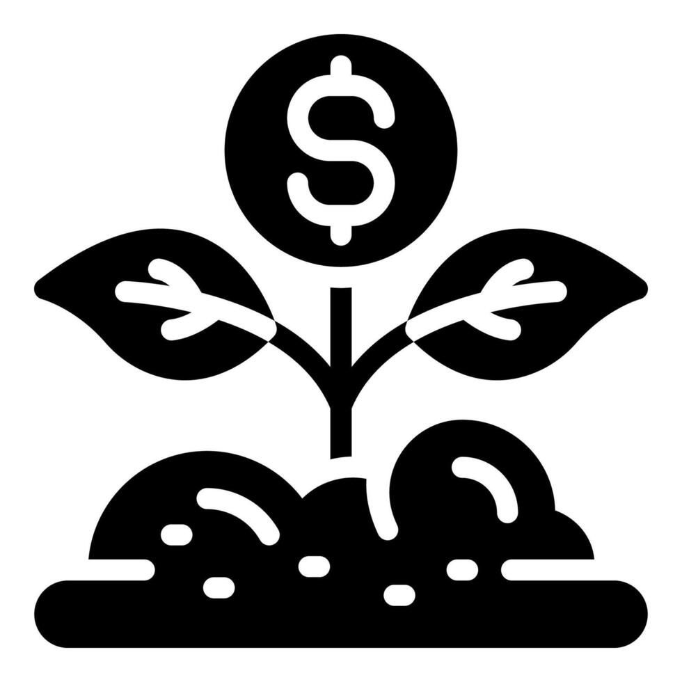 Invest icon simple glyph vector