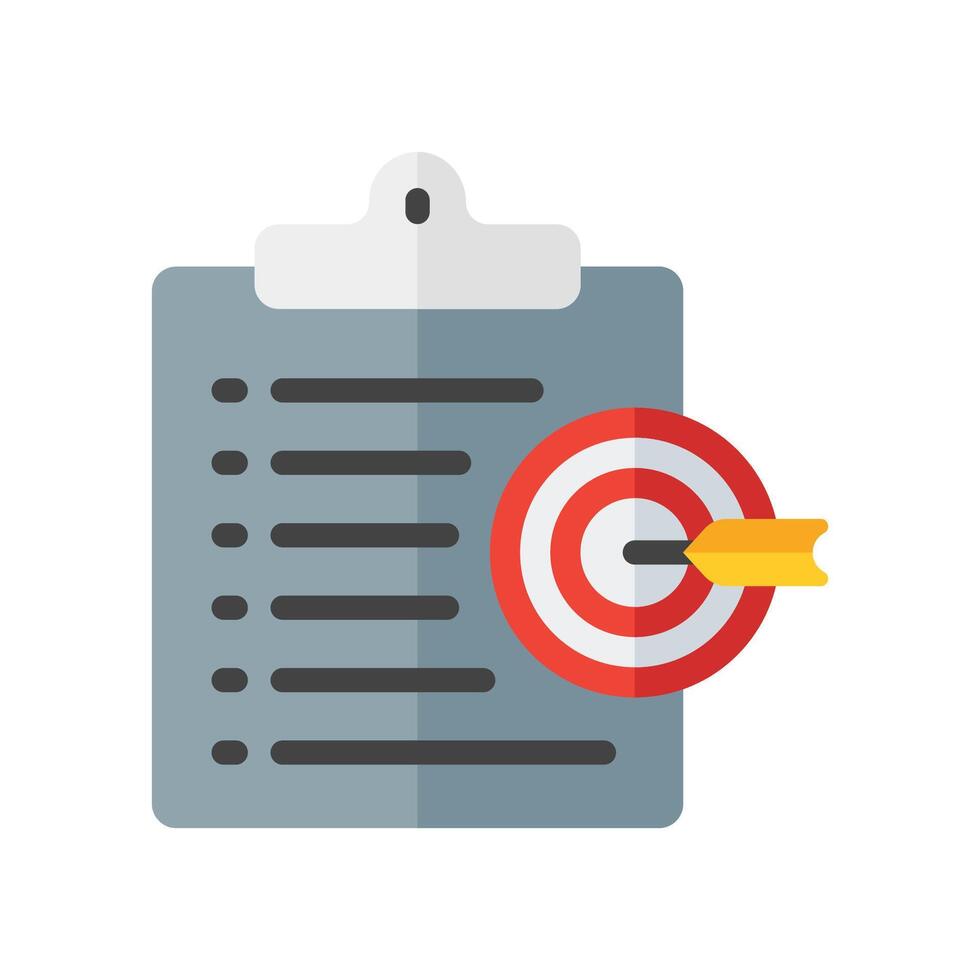 Business target icon color simple vector