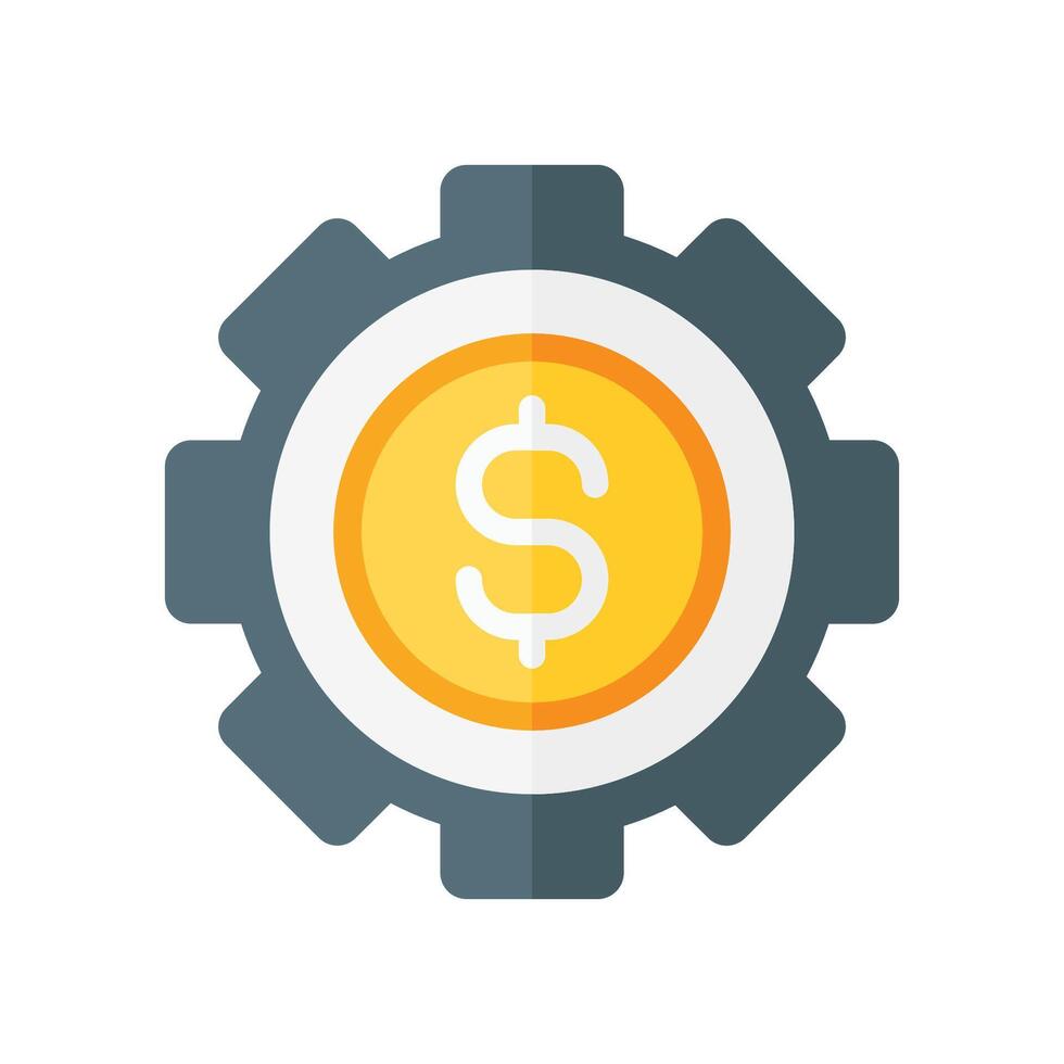 Business management icon color simple vector