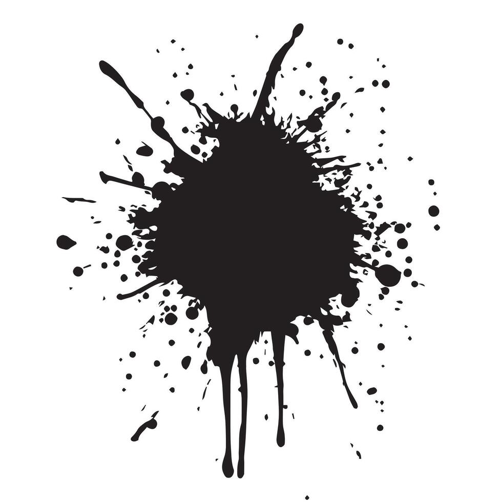 Grunge Paint Drop Pattern Art vector