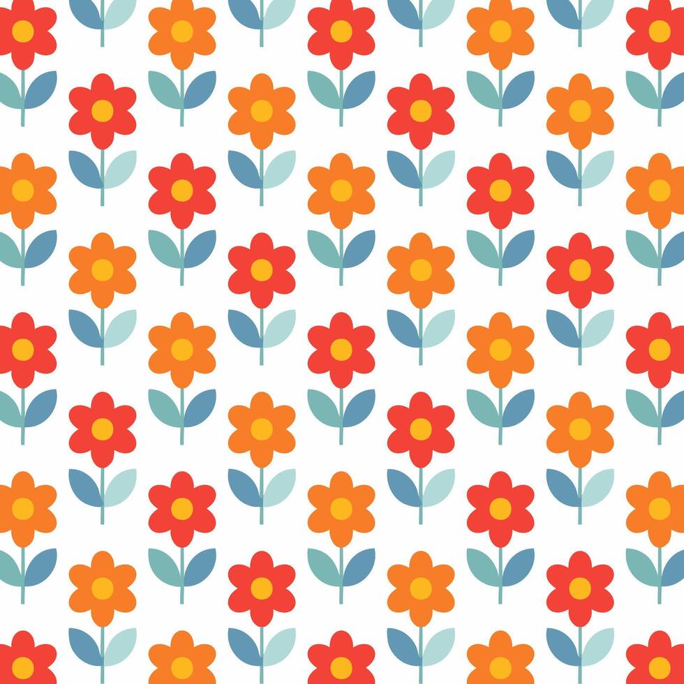 A pattern with flowers on it vector