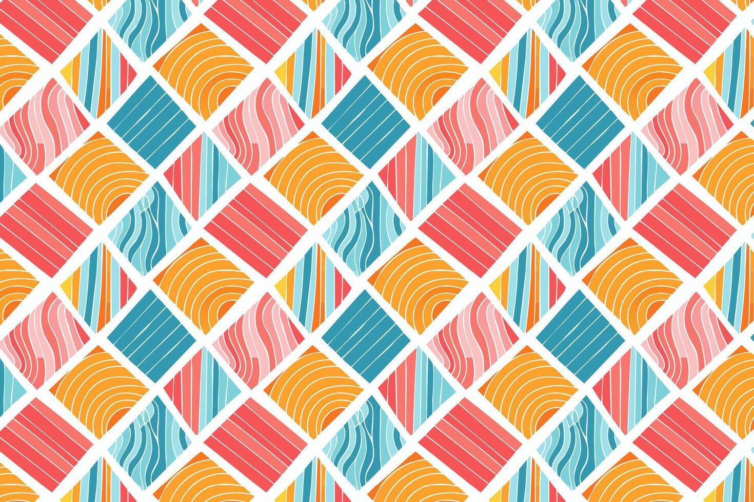 A colorful pattern with a diamond shape vector