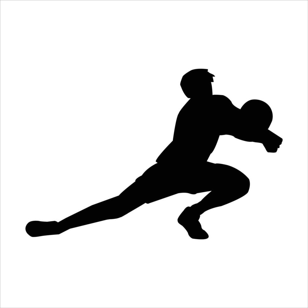 volleyball men Silhouette vector