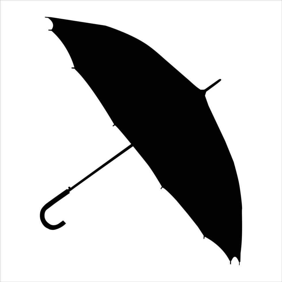 Black umbrella icon Illustration vector