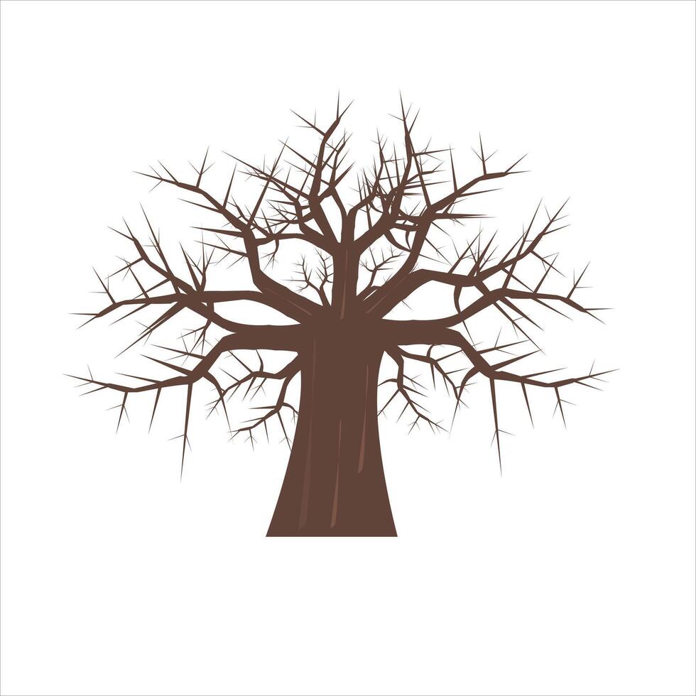 A Illustration icon.a tree without leaf . vector