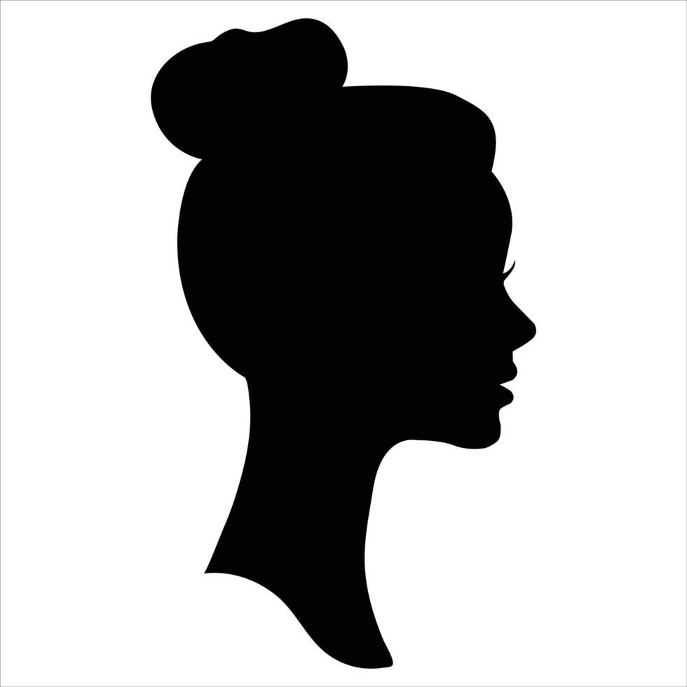 women cameo Illustration on white background vector