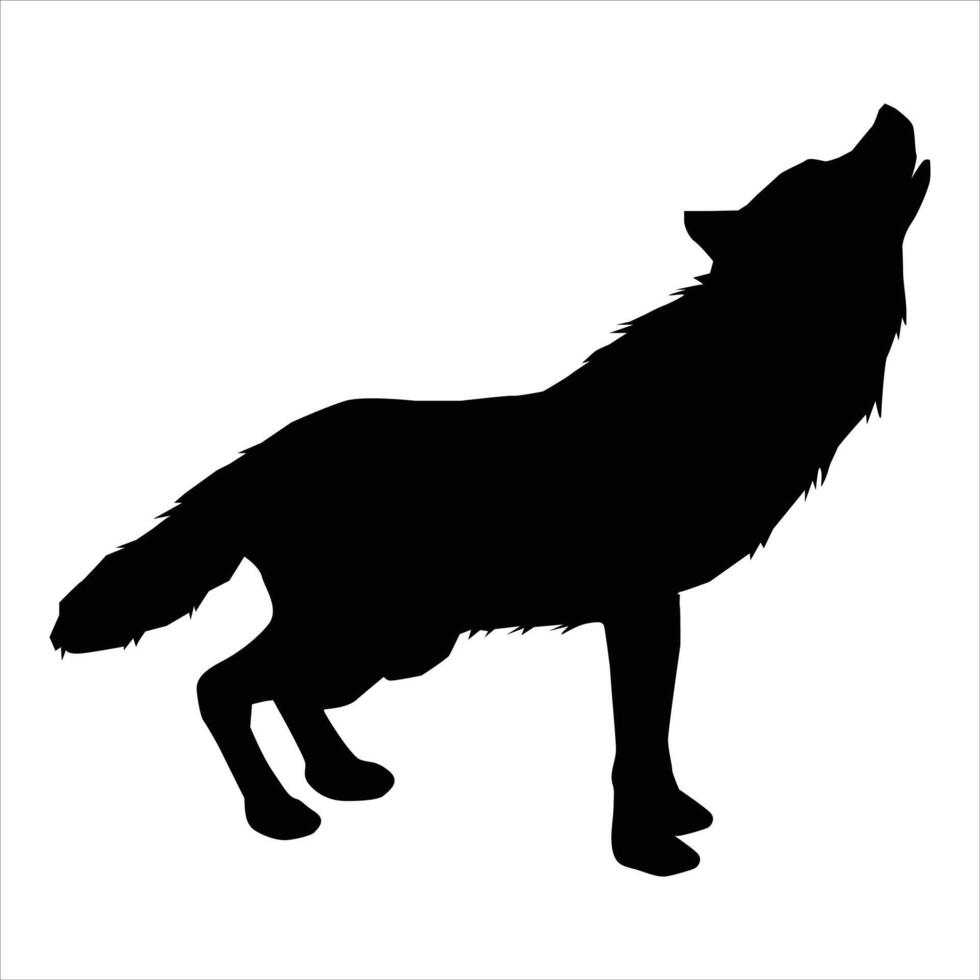 Lone Wolf Howling vector