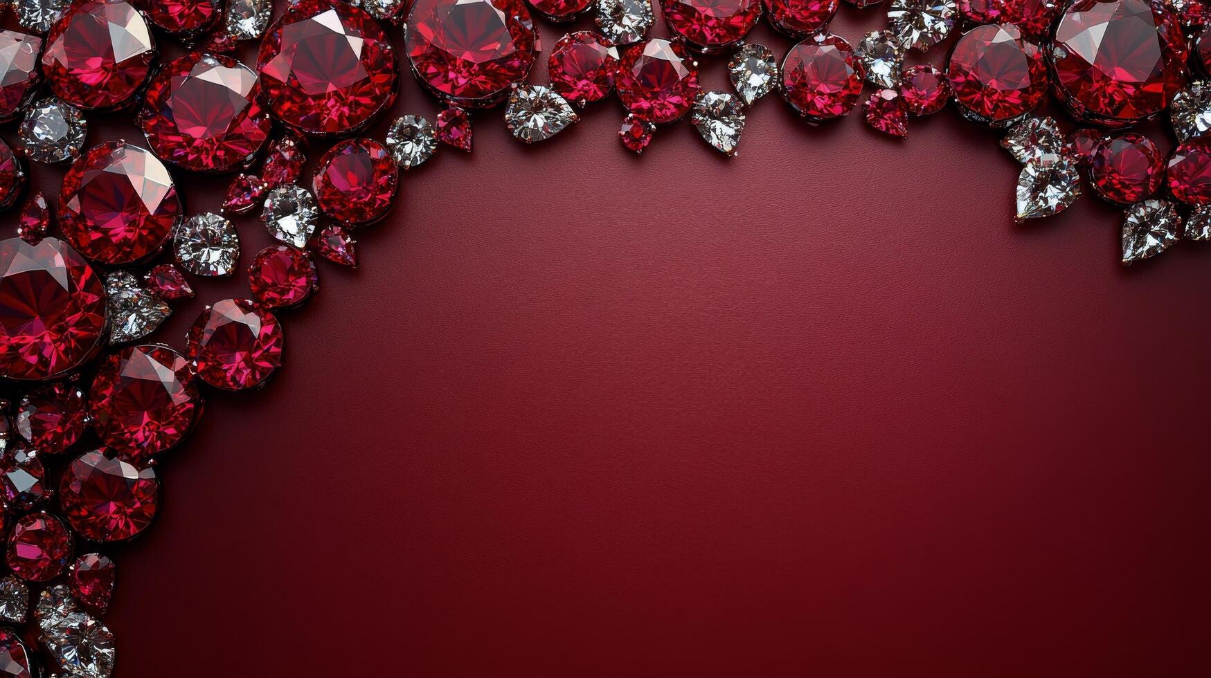 A red background with many red diamonds photo