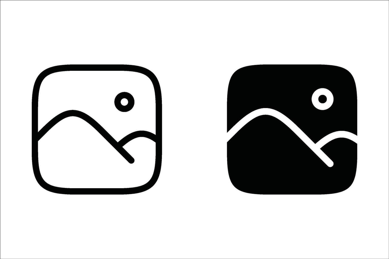 Picture icon graphic design template isolated. photography icon. Picture coming soon. Means that no photo. Missing image signed or uploading No image available or folder archive. vector