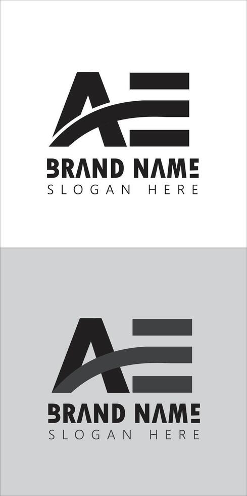 AE letter logo design images icon stock vector