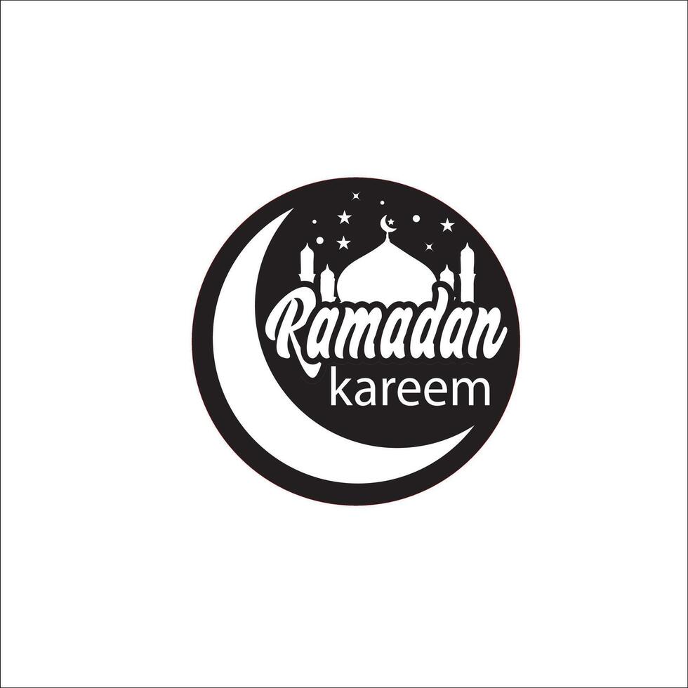 Ramadan kareem ifter mahfil logo design image icon vector