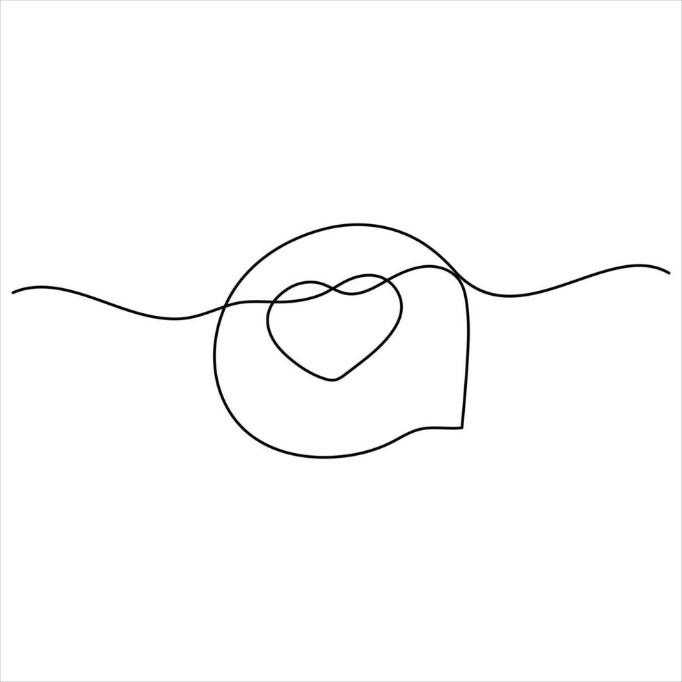 Continuous Line Speech Bubbles vector
