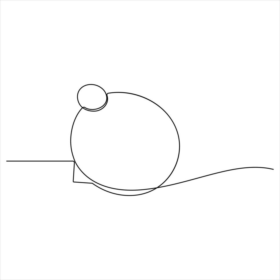 Continuous speech bubble single line art drawing dialogue speech bubble border illustration vector