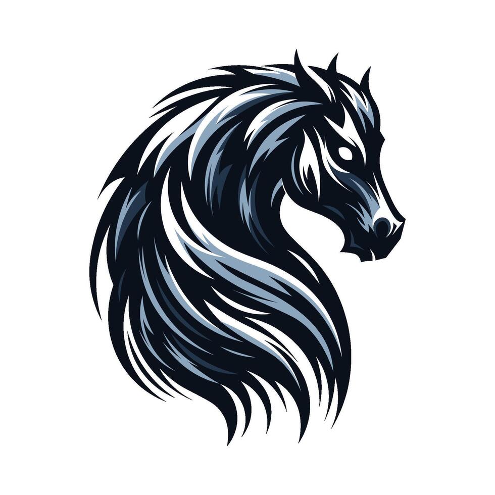 Dark Horse Esports Logo Design vector